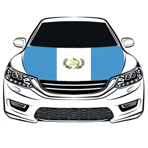 Cubierta para capó de coche, cubierta de poliéster con bandera del mundo, cubierta para motor de coche, de Alemania, América, España y Portugal