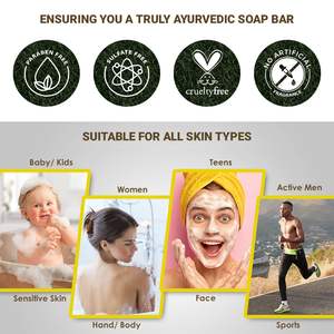 Savon en barre d'argile de <span class=keywords><strong>kaolin</strong></span> pressé à froid bio fait à la main pour une exfoliation en profondeur détoxifiant la régulation du sébum - Product Image 5