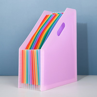 Organizador de Archivos Vertical en Ángulo para Escritorio (Material PP), Esencial para la Organización de Oficina, Bolsa de Almacenamiento para Pruebas Escolares
