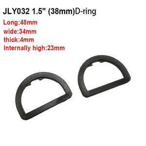 Plastik D-Ring Dee Tokaları, Sırt Çantası Askıları, Evcil Hayvan Tasması, Dokuma Kumaş, Giysi Parçaları için Kancalar, Boyutlar 20mm 25mm 31mm 38mm 50mm - Product Image 4