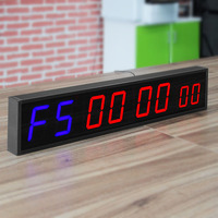 Temporizador Comercial para Gimnasio, 8 Dígitos LED, Temporizador de Intervalos, Equipo de Entrenamiento Grande para Gimnasio