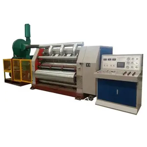 CE 1600/1800mm electric steam heating gimbal drive BE flute corrugated carton cardboard making corrugating single facer machine