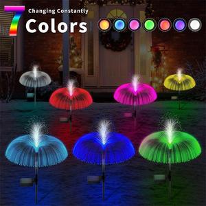 Jellyfish Fiber <b>Optical</b> Lighting Solar Landscape Garden Jellyfish Light Solar Decor Light Outdoor - Product Image 1