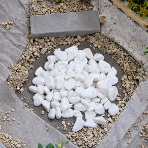 Nhà Máy Trực Tiếp Bán Tuyết Trắng Sỏi Đá Cho Vườn & Biệt Thự Cảnh Quan Nhỏ Màu Trắng Mộ Sỏi Từ Nam Kinh - Product Image 5