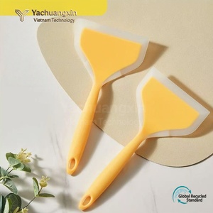 <b>Silicone</b> Spatula Yellow Heat Resistant Kitchen <b>Tool</b> For Pancake Cooking And Mixing - Product Image 2