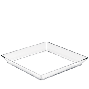 Vassoio Medio Trasparente in PS, Confezione da 12 CM per Servire - Product Image 1