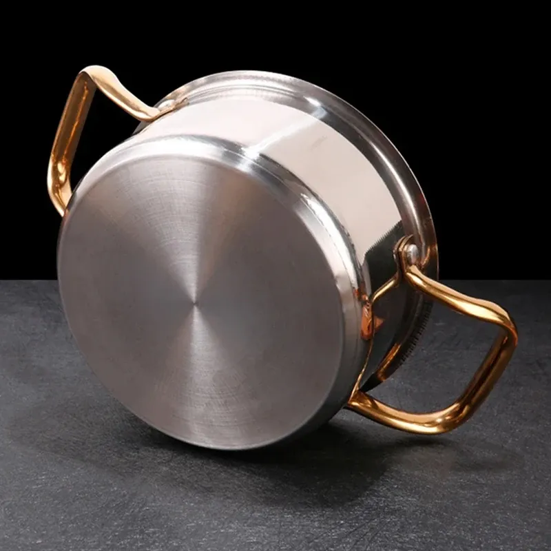 304 Stainless Steel Soup Pot Non-Stick Honeycomb Lid Modern for Household Use for Induction Cooker Gas Stove Universal Frying · image 5