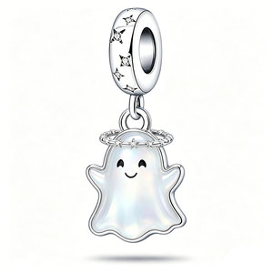Panjia Design Original Halloween Pumpkin Garland Skull Pendants Nickel Silver DIY Jewelry Accessories Wholesale Cross-border - Product Image 4