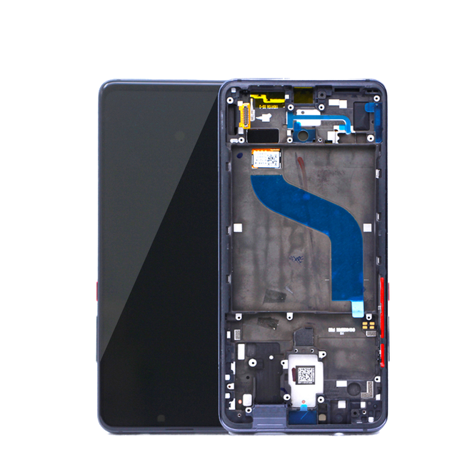 Original OEM LCD Screen Display Frame with Touch Panel Digitizer for Redmi 9T Glass Material Compatible with Cell Phones