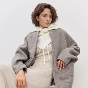 Écharpe à capuche tricotée, bonnet et écharpe réglables avec cordon de serrage, unisexe, pour l'hiver et l'extérieur, couvre-chef tendance, châle tricoté, cache-cou, usage quotidien - Product Image 2