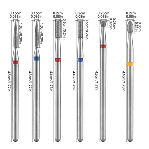 Ensemble de forets à ongles en acier inoxydable pour le nettoyage des cuticules, le polissage des ongles, pour la manucure, la pédicure, salon, usage domestique - Product Image 3