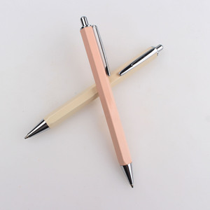 Hexagonal Click Metal Manufacturer Wholesale Office Stationery Gift Ballpoint <b>Pen</b> With Custom Logo Advertising Printed - Product Image 5
