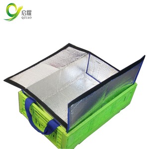 Doublure de caisse isotherme réutilisable en aluminium robuste avec <span class=keywords><strong>isolation</strong></span> à bulles, imperméable, pour caisses en plastique - Product Image 1