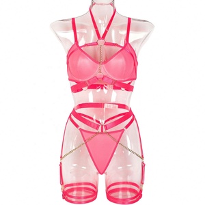 الملابس الداخلية للنساء الرقص حزب الملكة نايتي مثير الملابس الداخلية 3 قطع مجموعة - Product Image 4