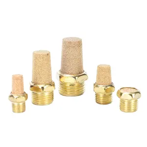 air fittings Factory pneumatic fittings Half copper air fitting BSLG1 brass pneumatic silencer muffler