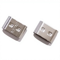 Boîtier compact en fer blanc JN Brand de taille mini USB Type C à ouverture supérieure avec blindage métallique pour connecteur mâle Type-C fin OEM