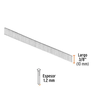 CAJA 1 Caja con 5000 clavos, calibre 18, 10 mm para CLNE-18, TRUPER - Product Image 2
