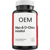 Expédition Rapide OEM Marque Privée OEM/ODM/OBM Myo-inositol D-chiro Inositol Soutien à la Fertilité Adulte 120 Capsules Soutien Ovarien
