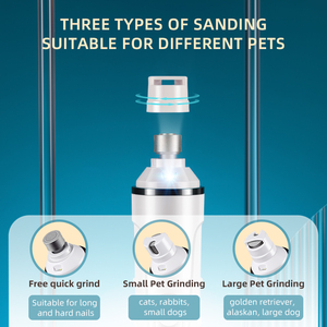 USMILEPET-Herramienta eléctrica para manicura de mascotas, amoladora de uñas con luz <span class=keywords><strong>LED</strong></span> y batería para perros - Product Image 5