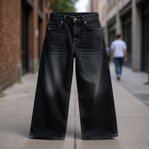 กางเกงยีนส์ผู้ชายเมราจ สปอร์ตส์ทรงปกติ เอวกลาง ทรงตรง สีพื้น ผ้าฝ้าย ไซส์พลัส สำหรับใส่ลำลอง - Product Image 2