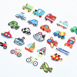 แพทช์ปักลายการ์ตูนน่ารัก รูปเครื่องบิน เรือ รถไฟ จักรยาน สำหรับรีดติดเสื้อผ้าเด็กและกระเป๋า - Product Image 2