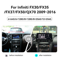 Écran ZWNAV 12,3 pouces pour Infiniti FX30/35/37/50 QX70 2009-2016, Carplay Android 15, autoradio, GPS, multimédia, stéréo DSP OEM