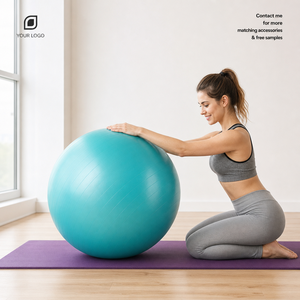 Ballon de yoga en PVC épaissi et durable, ballon de fitness Pilates, ballon géant d'entraînement sensoriel pour équipement sportif adulte - Product Image 1