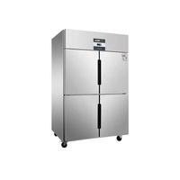 Réfrigérateur de cuisine commercial à double température congélateur grande capacité avec mode de refroidissement par ventilateur de refroidissement par air