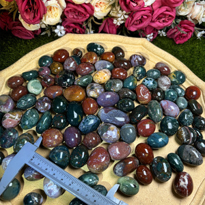 Piedras de cristales de alta calidad Kindfull, <span class=keywords><strong>jaspe</strong></span> de océano, cristales curativos caídos, piedra caída para Decoración - Product Image 2