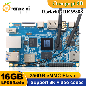 Oranje <span class=keywords><strong>Pi</strong></span> 5b Rockchip Rk 3588S 16Gb Ram 128Gb Emmc Development Board Pcie Ssd Expansion Wifi6 Bt5.0 Ondersteuning Ubuntu Debian - Product Image 2
