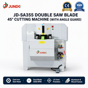 เครื่องตัดโปรไฟล์อลูมิเนียม CNC PLC อัตโนมัติแบบลม 45 องศา ยี่ห้อ JUNDE กวางตุ้ง สำหรับอุปกรณ์ทำหน้าต่างและประตู - Product Image 1
