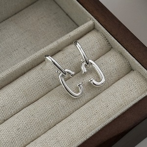 S925 Sterling Silver C-shaped <b>Cuff</b> <b>Earrings</b> Silver Color Everyday Wear Fashionable Design - Product Image 1