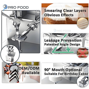 Automatic Stainless Steel Cream Jam Coating <b>Cake</b> <b>Machine</b> with Milk Egg High Efficiency for Layer <b>Cake</b> Production <b>Commercial</b> Use - Product Image 3
