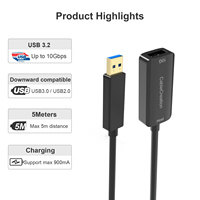 Fabrik-Großhandel USB3.0 Stecker-zu-Buchse Verlängerungskabel mit Geflechtabschirmung aus TPE-Material für Computer & Drucker - Auf Lager