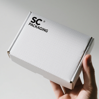 Boîtes en carton ondulé écologiques et recyclables personnalisées avec logo imprimé CMJN UV/Brillant/Estampage pour vêtements, chaussures et papier de soie