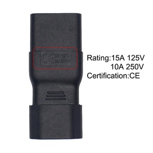 Convertidor de corriente IEC320, adaptador de corriente C14 a C19, PDU 10A con 2 salidas, enchufe eléctrico para C13 a C19, enchufe UPS - Product Image 3