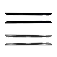Spoiler de bas de caisse extérieur en ABS noir brillant et motif carbone compatible avec Mercedes-Benz CLS C218 X218 2011-2017