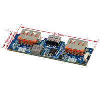 Carte de charge pour batterie au lithium avec LED, double USB 5V 2.4A, Micro Type-C, module de charge 18650, circuit imprimé pour batterie externe mobile