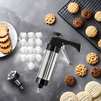Presse à biscuits en acier inoxydable pour la maison, pistolet de décoration de gâteaux DIY, outils de pâtisserie, 13 moules, formes et couleurs personnalisables, Noël