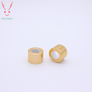 Tapa cuentagotas de aluminio dorado brillante Hey Deer para aceites esenciales, cierre de botella de aromaterapia de 18 dientes - Product Image 2