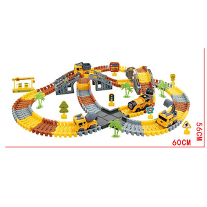 Rompecabezas construcción tren ferroviario conjunto batería ingeniería ranura juguete para niños niño juguete carril coche juguete conjunto - Product Image 3