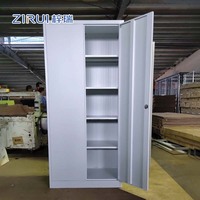 Armoire de classement en acier pour bureau, double porte, verrouillable, en métal, personnalisable, vente en gros