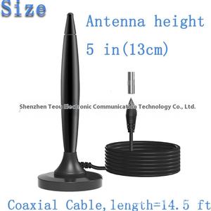 <span class=keywords><strong>Antenne</strong></span> <span class=keywords><strong>TV</strong></span> DVB-T2 numérique magnétique <span class=keywords><strong>Antenne</strong></span> DTMB intérieure/extérieure pour voiture avec alimentation USB Réception VHF/UHF 3M/5M Plastique SMA - Product Image 4