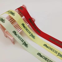 Ruban personnalisé imprimé sur mesure pour les fêtes, ruban pour boîte textile de mariage, ruban pour emballage