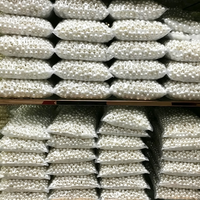 Perles rondes en ABS imitation perle, 500g/sac, vente en gros d'usine, perles en vrac avec ou sans trous pour la confection de vêtements et de bijoux DIY