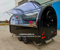 Shanghai Mobile Chariot à Café Chariot à Crème Glacée Snack Food Catering Remorque Fast Food Truck Autres Loisirs Machines Alimentaires