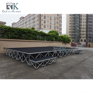 เวทีพับได้น้ำหนักเบา ขนาด 1x1 เมตร ติดตั้งง่าย สำหรับงานอีเว้นท์ - Product Image 6
