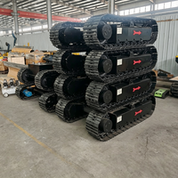 Châssis sur chenilles en acier pour l'exploitation minière, multifonctionnel, 1 à 60 tonnes, ensemble de déplacement hydraulique télécommandé pour tunnel, pour foreuse