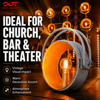 SGT scène rétro lumière Dj fond Dj 40W rétro lumière DMX512 ampoule à Filament de tungstène classique rétro jaune lumière de scène pour la fête