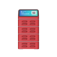 Banco de Energía Compartido de 16 Ranuras Apilables, Resistente al Fuego, ABS, 4G+WiFi, Sin Pantalla, Escaneo de Código QR, Compatible con Laptop, Cámara, Reloj Inteligente